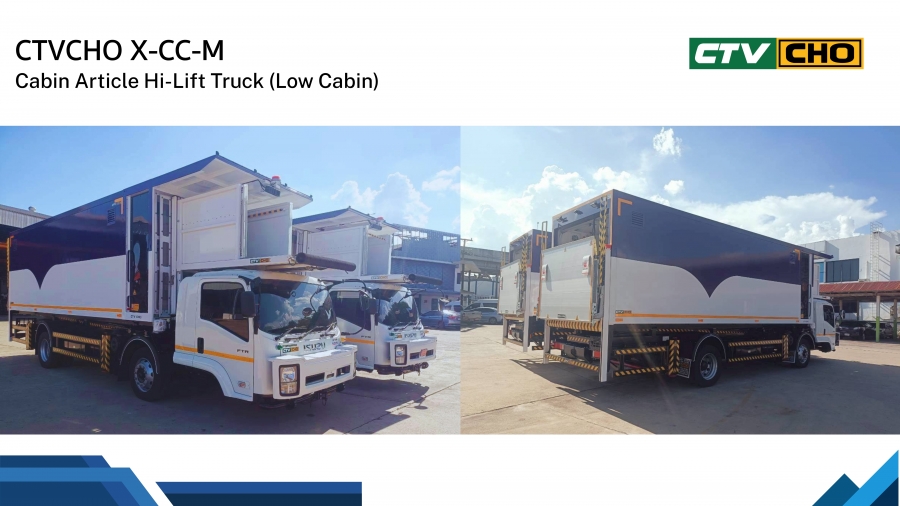 CHO THAVEE Delivered X-CCM (Cabin Article Hi-Lift Truck Low Cabin) 3 units to Thai Airways (TG)